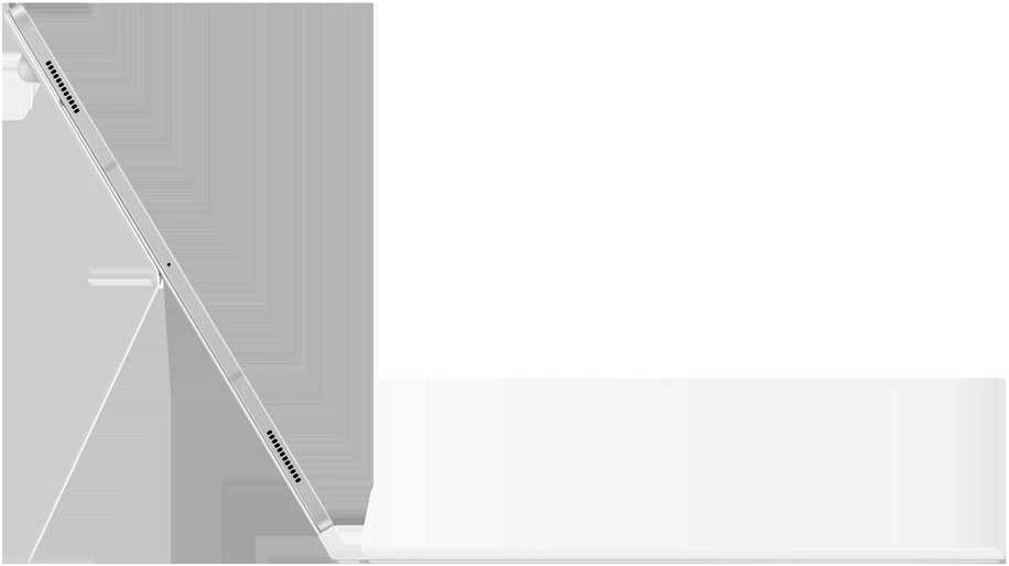 DX925UWE Knygų viršelis Klaviatūra Samsung Galaxy Tab S10 Ultra/S9 Ultra, Baltas