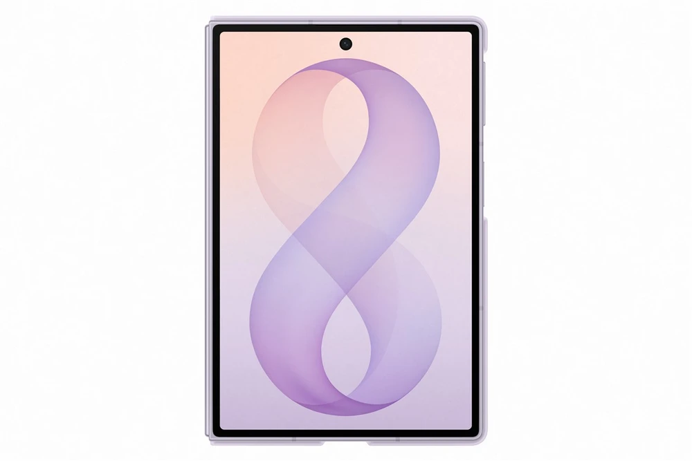 Dėklas EF971CVE silikoninis magnetas „Samsung Galaxy Fold 8“, violetinis