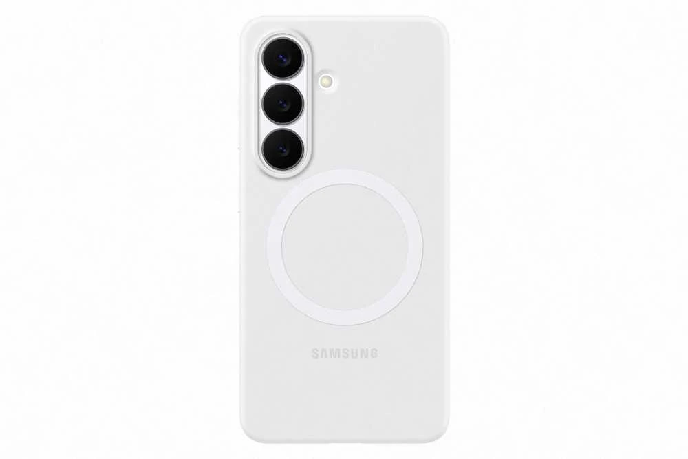 ES942CW silikoninis magnetinis dėklas Samsung Galaxy S26, baltas