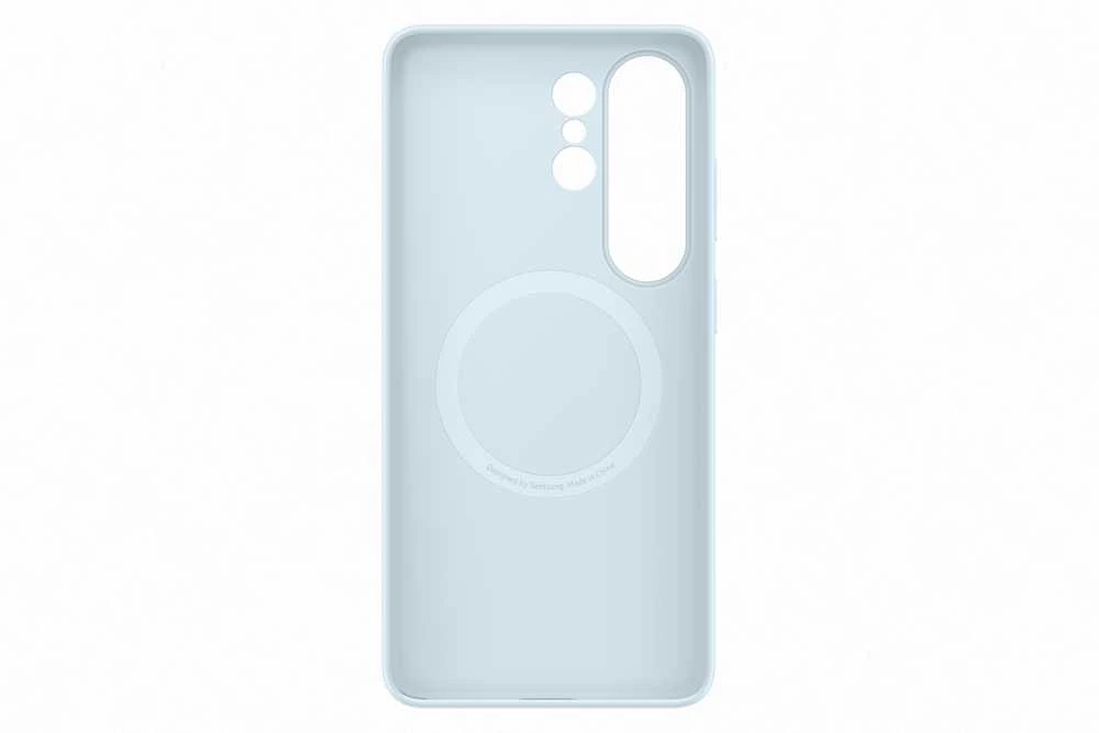Samsung Galaxy S26 Ultra silikoninis magnetinis dėklas su šviesa Mėlyna