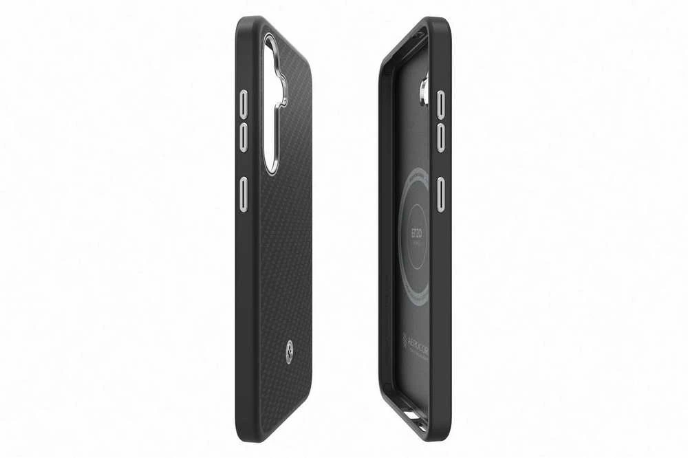 Dėklas FPS931PGABW Enzo Aramid Case Samsung Galaxy S25, Juodas Sidabrinis