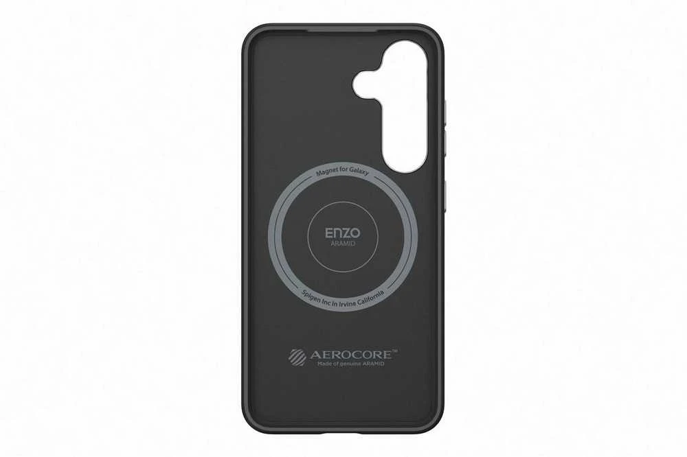 Dėklas FPS931PGABW Enzo Aramid Case Samsung Galaxy S25, Juodas Sidabrinis