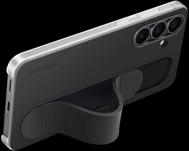 Dėklas Samsung Galaxy S25 FE Standing Grip Cover Juodas