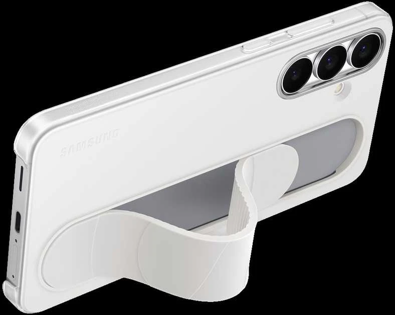 112803 EF-GS731CWE Samsung Standing Grip dėklas skirtas Galaxy S25 FE baltos spalvos