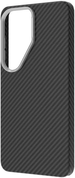 Dėklas Just Must JM PLATINUM CARBON with magsafe for Galaxy S26 Ultra Juodas
