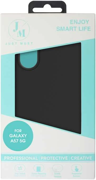 Dėklas Just Must JM REGULAR DEFENSE SILICONE for Galaxy A57, Juodas