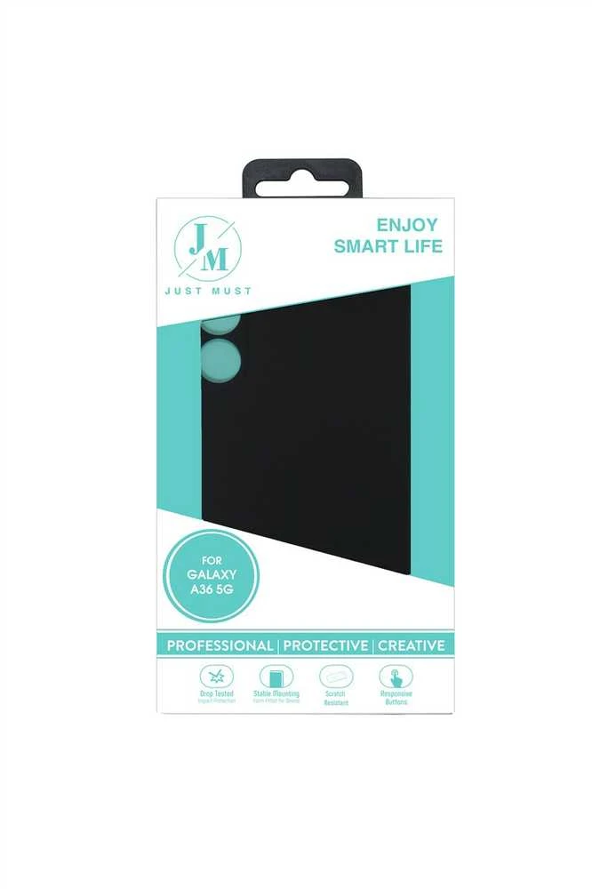 Dėklas Just Must JM REGULAR DEFENSE SILICONE for Galaxy A36, Juodas
