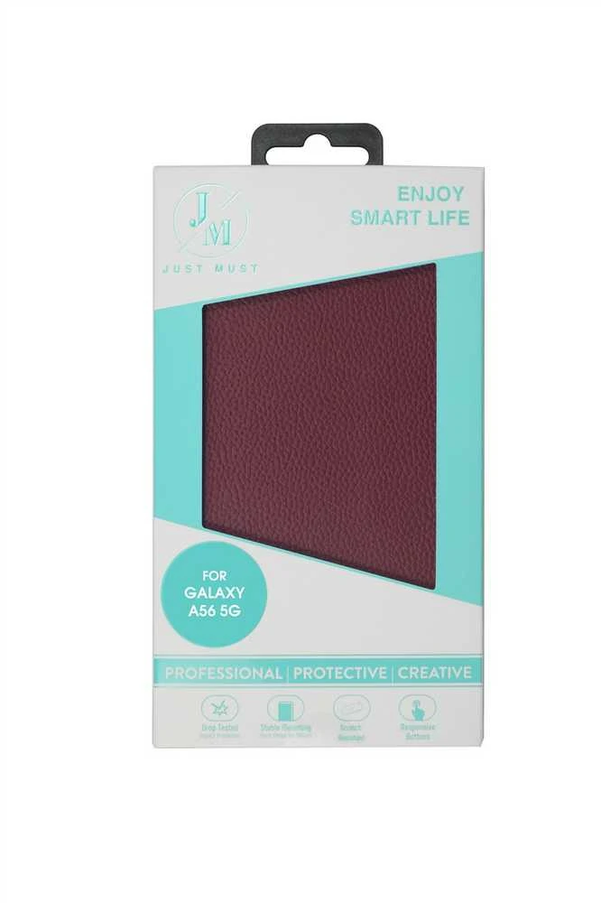 Dėklas Just Must JM STAND FLIP CASE for Galaxy A56, Burgundy