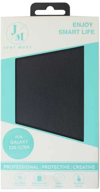 Dėklas Just Must JM STAND FLIP CASE for Galaxy S25 Ultra Juodas