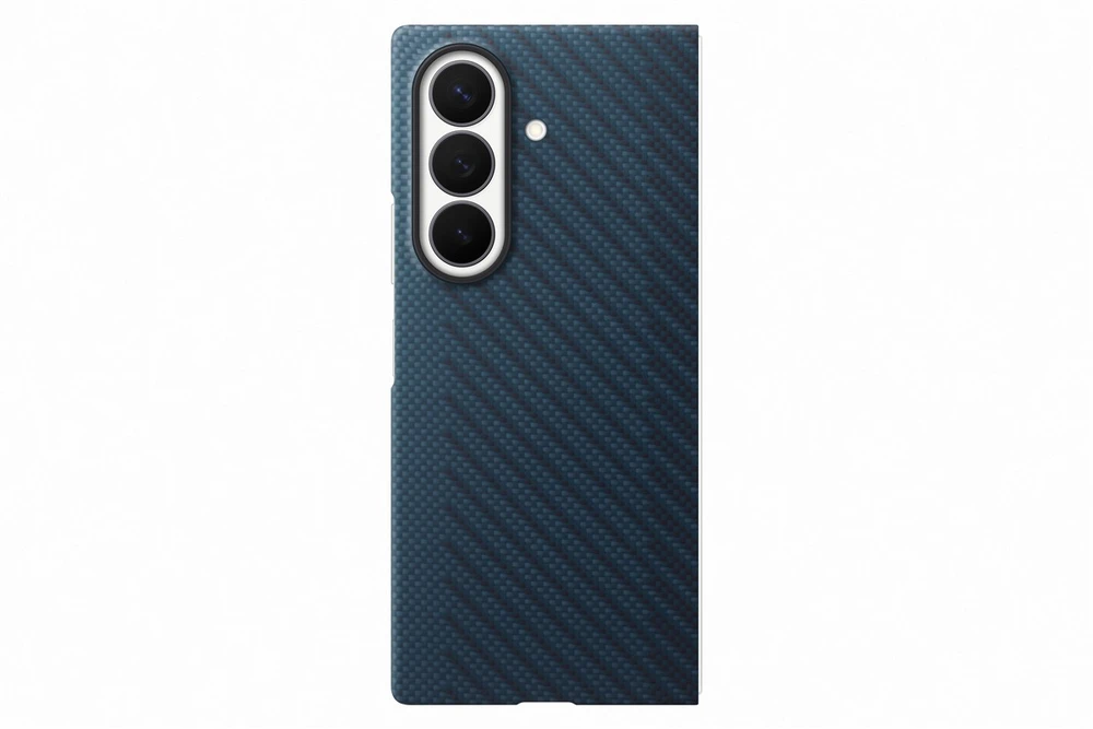 Dėklas KF976SNE anglies pluošto magnetas „Samsung Galaxy Fold 8 Ultra“, tamsiai mėlynas