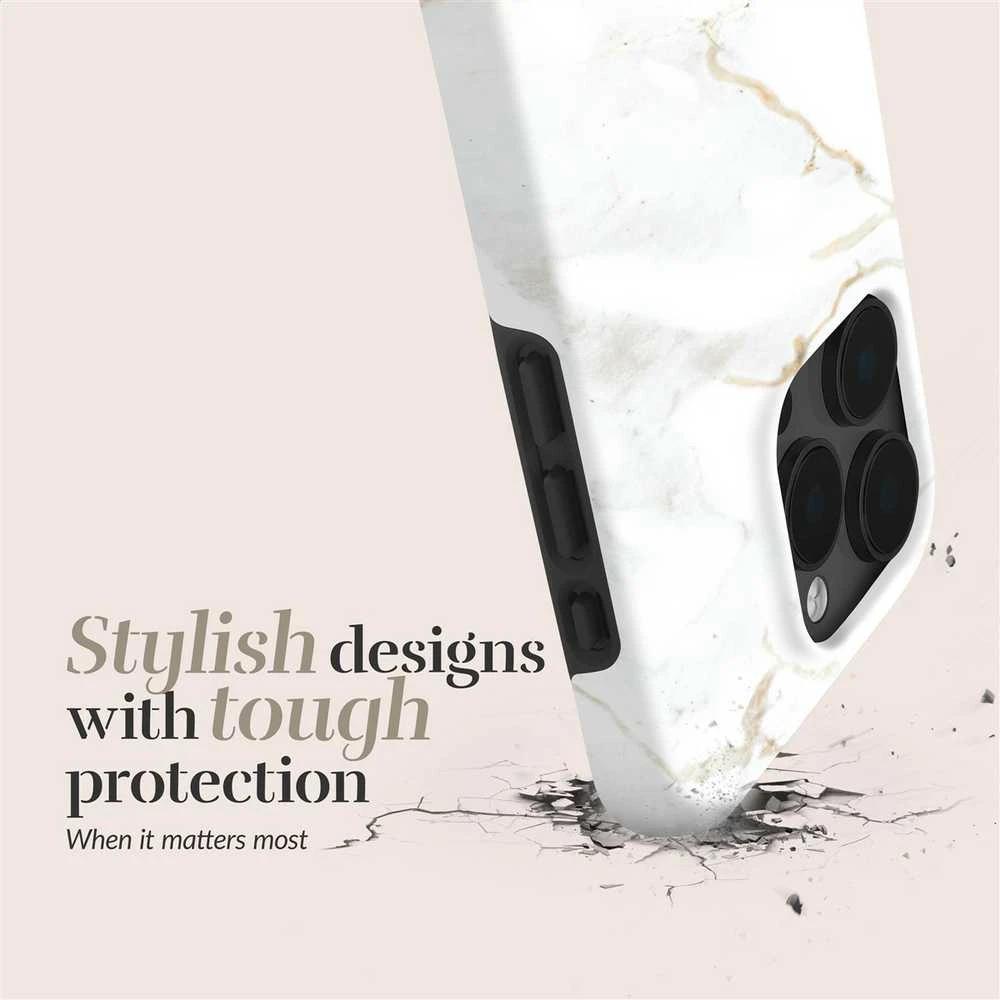Dėklas MIO Baltas Marble Magsafe Case Compatible for Samsung S25+ 5G