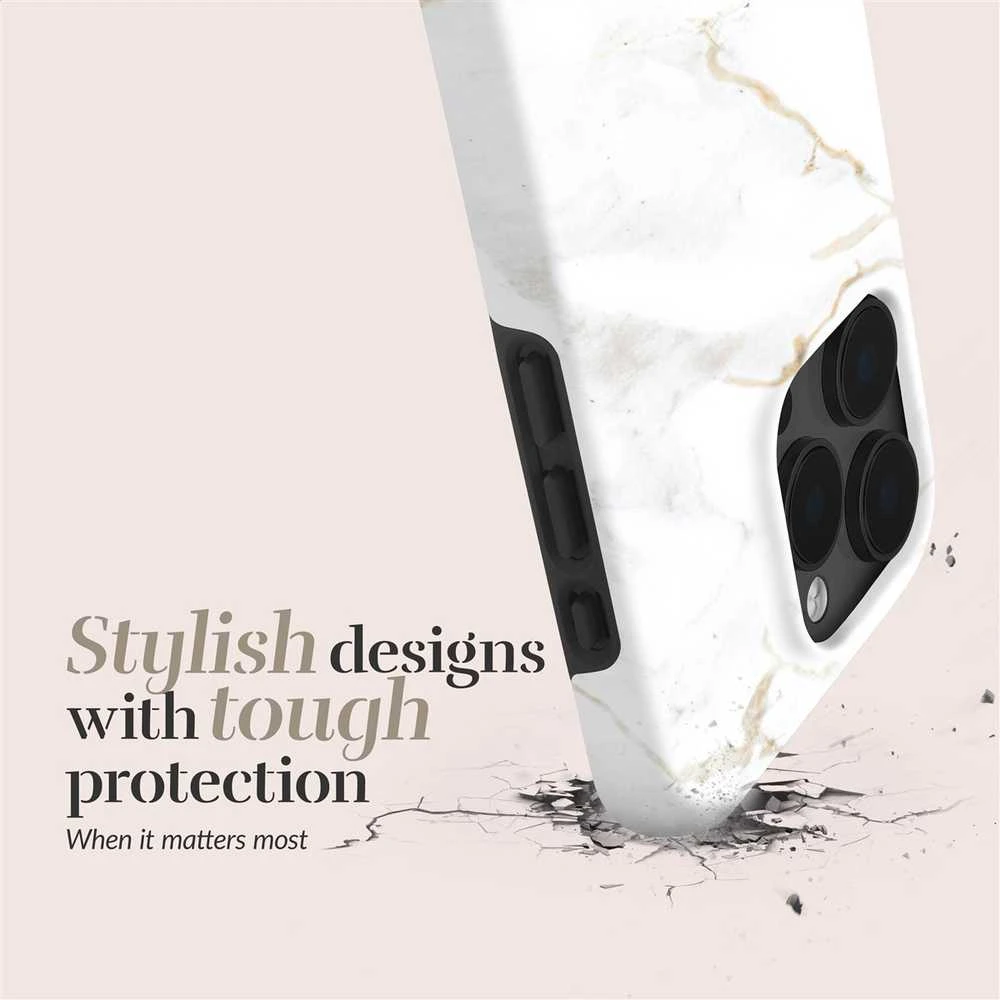 Dėklas MIO Baltas Marble Magsafe Compatible for iPhone 17