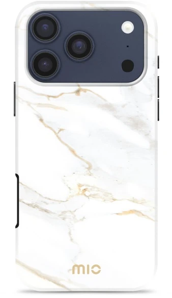 Dėklas MIO Baltas Marble Magsafe Compatible for iPhone 17 Pro