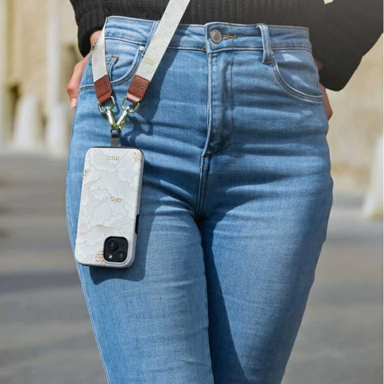 Dėklas MIO Baltas Roses Magsafe Compatible for Samsung S25 Plus 5G