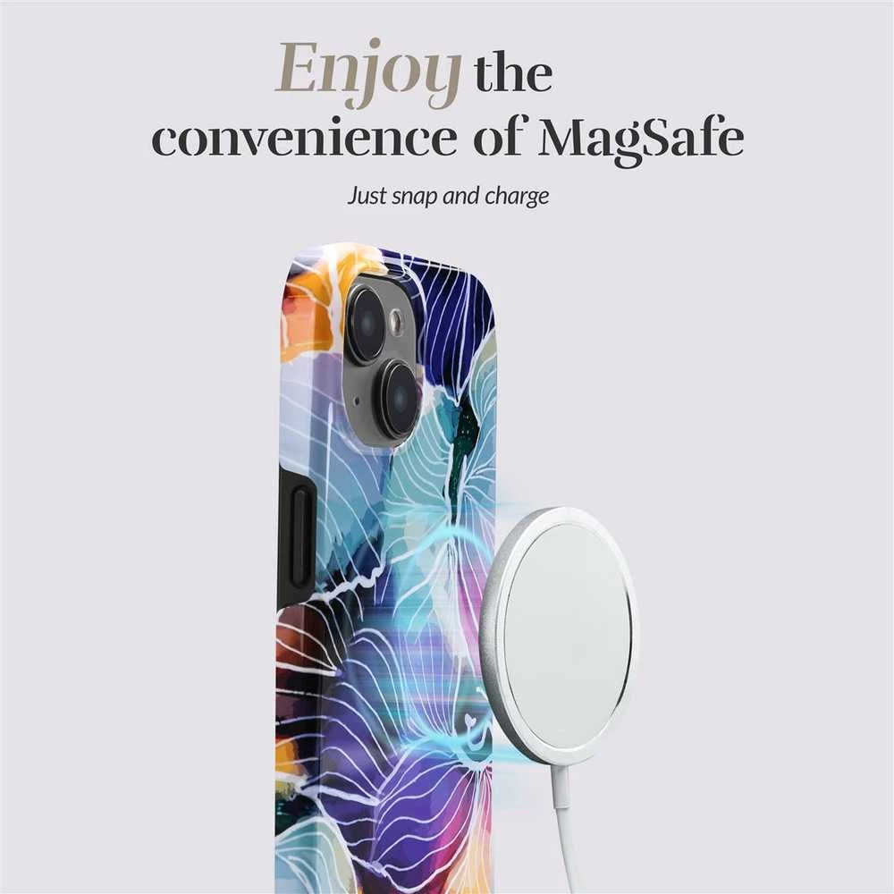 Dėklas MIO Flowers Magsafe Compatible for iPhone 16