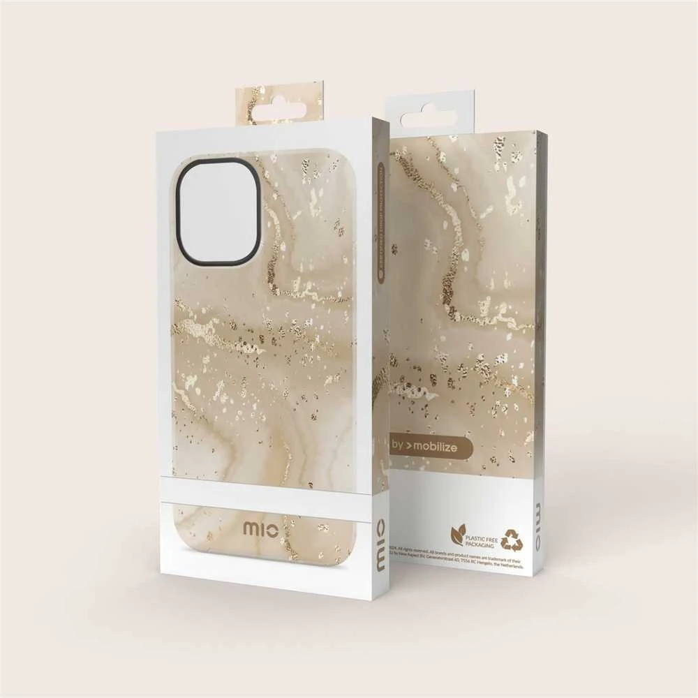 Dėklas MIO Gold Marble Magsafe Compatible for iPhone 16