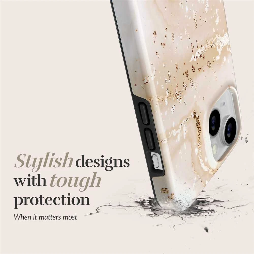 Dėklas MIO Gold Marble Magsafe Compatible for iPhone 16 Pro Max