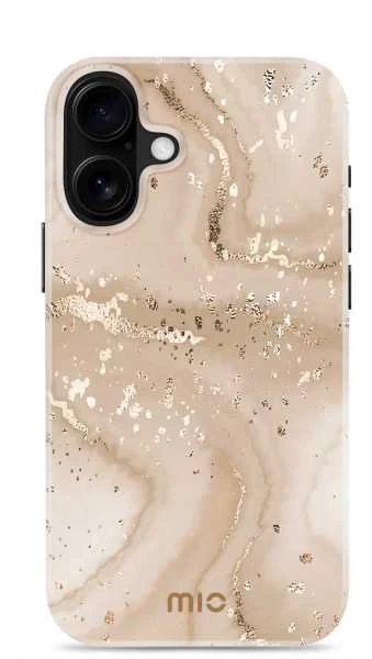 Dėklas MIO Gold Marble Magsafe Compatible for iPhone 16 Plus