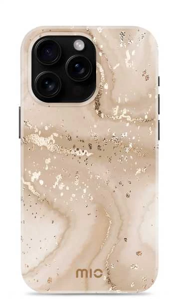 Dėklas MIO Gold Marble Magsafe Compatible for iPhone 16 Pro Max