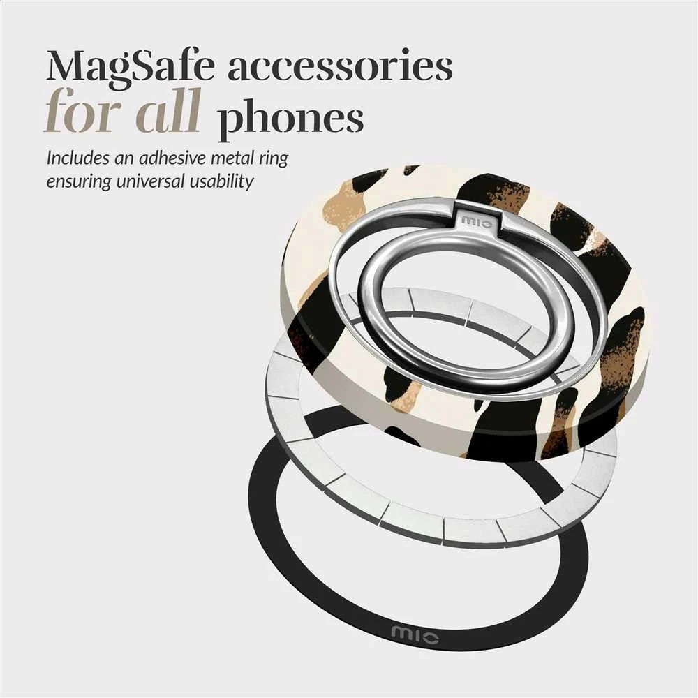 Dėklas MIO Leopard Magsafe Case Compatible Ring Holder