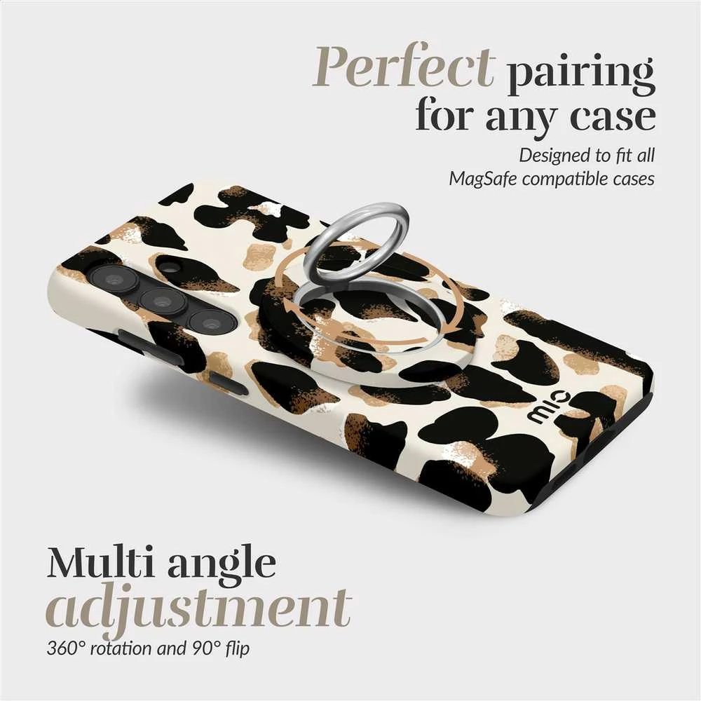 Dėklas MIO Leopard Magsafe Case Compatible Ring Holder