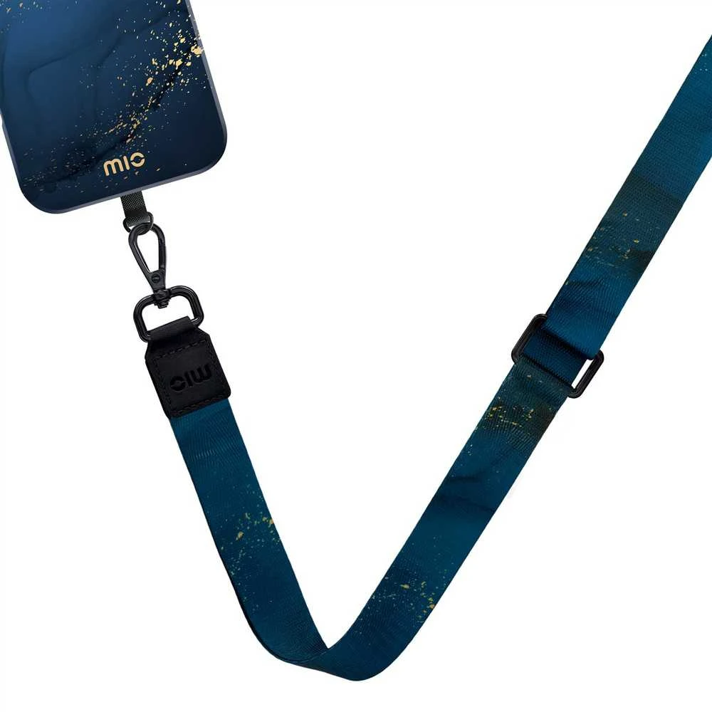 Dėklas MIO Lanyard strap Midnight Sparkle