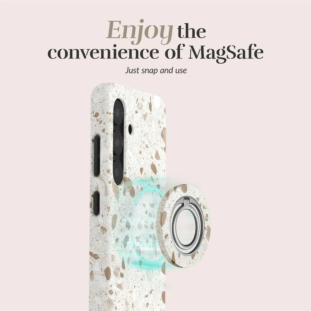 Dėklas MIO Soft Terrazzo Magsafe Case Compatible Ring Holder