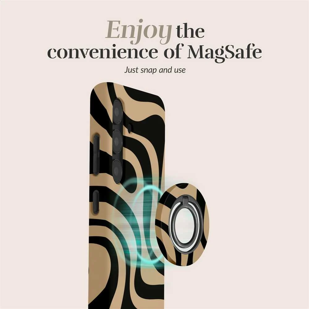 Dėklas MIO Swirl Magsafe Case Compatible Ring Holder