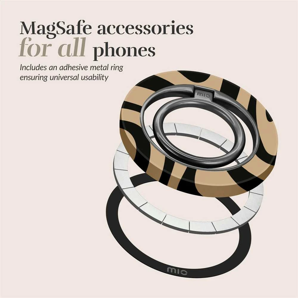 Dėklas MIO Swirl Magsafe Case Compatible Ring Holder