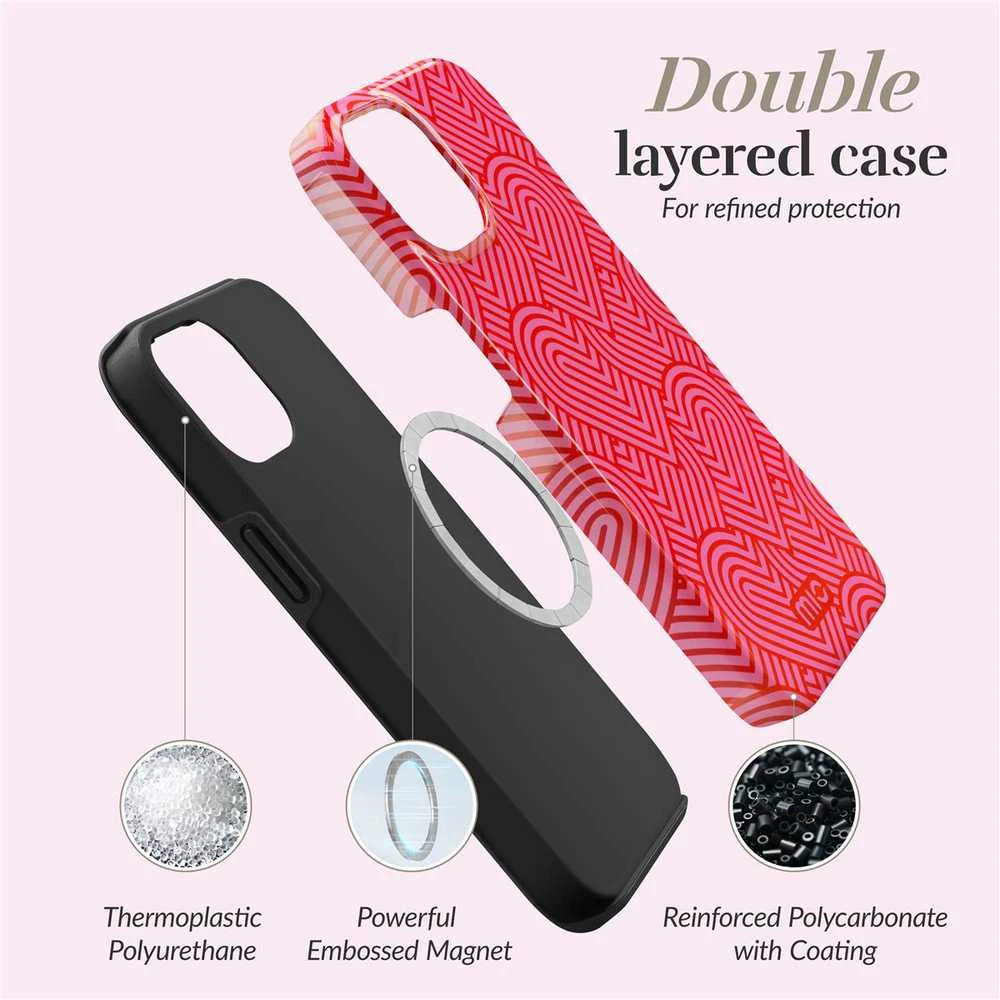 Dėklas MIO Wild Hearts Magsafe Compatible for iPhone 16 Pro Max