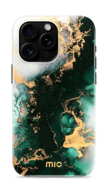 Dėklas MIO Žalias Marble Magsafe Compatible for iPhone 17 Pro Max