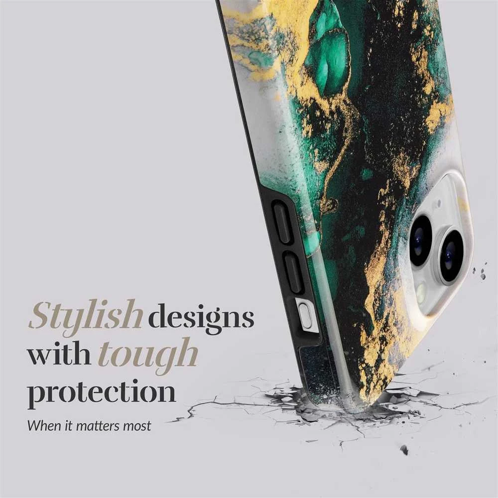 Dėklas MIO Žalias Marble Magsafe Compatible for iPhone 17 Pro