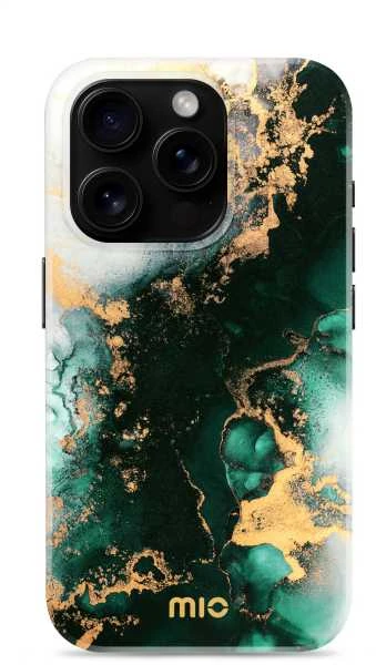 Dėklas MIO Žalias Marble Magsafe Compatible for iPhone 16 Pro