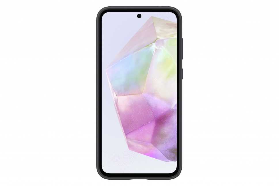 Dėklas Samsung Galaxy A55 Silicone Cover Juodas