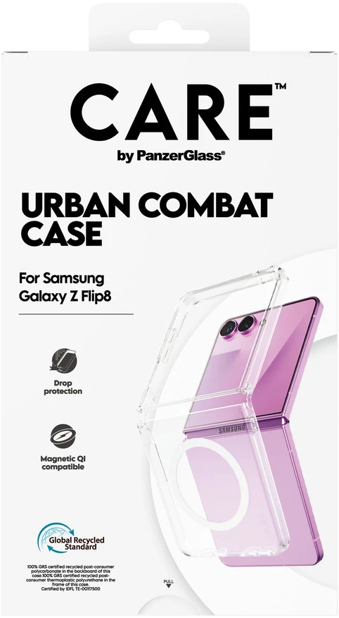 Panzer Glass CARE by PanzerGlass Urban Combat dėklas skirtas Galaxy Flip8, permatomas