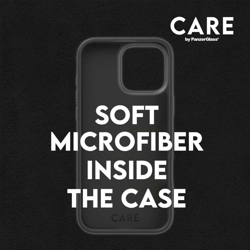 Panzer Glass CARE by PanzerGlass Fashion Apple iPhone 16 Pro 6.3" dėklas telefonui juodos spalvos/dėklas telefonui juodos spalvos MagSafe 1378