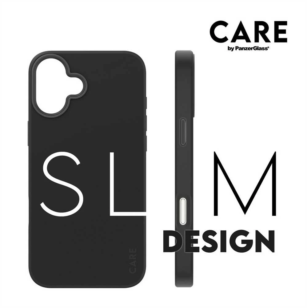 Panzer Glass CARE by PanzerGlass Fashion Apple iPhone 16 Plus 6.7" dėklas telefonui juodos spalvos/dėklas telefonui juodos spalvos MagSafe 1379