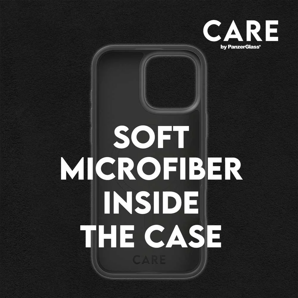 Panzer Glass CARE by PanzerGlass Fashion Apple iPhone 16 Pro Max 6.9" dėklas telefonui juodos spalvos/dėklas telefonui juodos spalvos MagSafe 1380