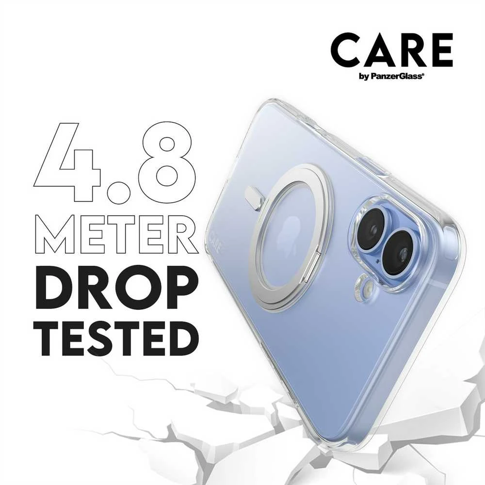 Panzer Glass CARE by PanzerGlass Feature su stoveliu Apple iPhone 16 Plus 6.7" sidabrinis/sidabrinis MagSafe 1327