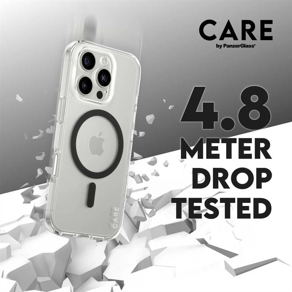 Panzer Glass CARE by PanzerGlass Flagship Apple iPhone 16 Pro 6.3"" dėklas telefonui juodos spalvos MagSafe 1346
