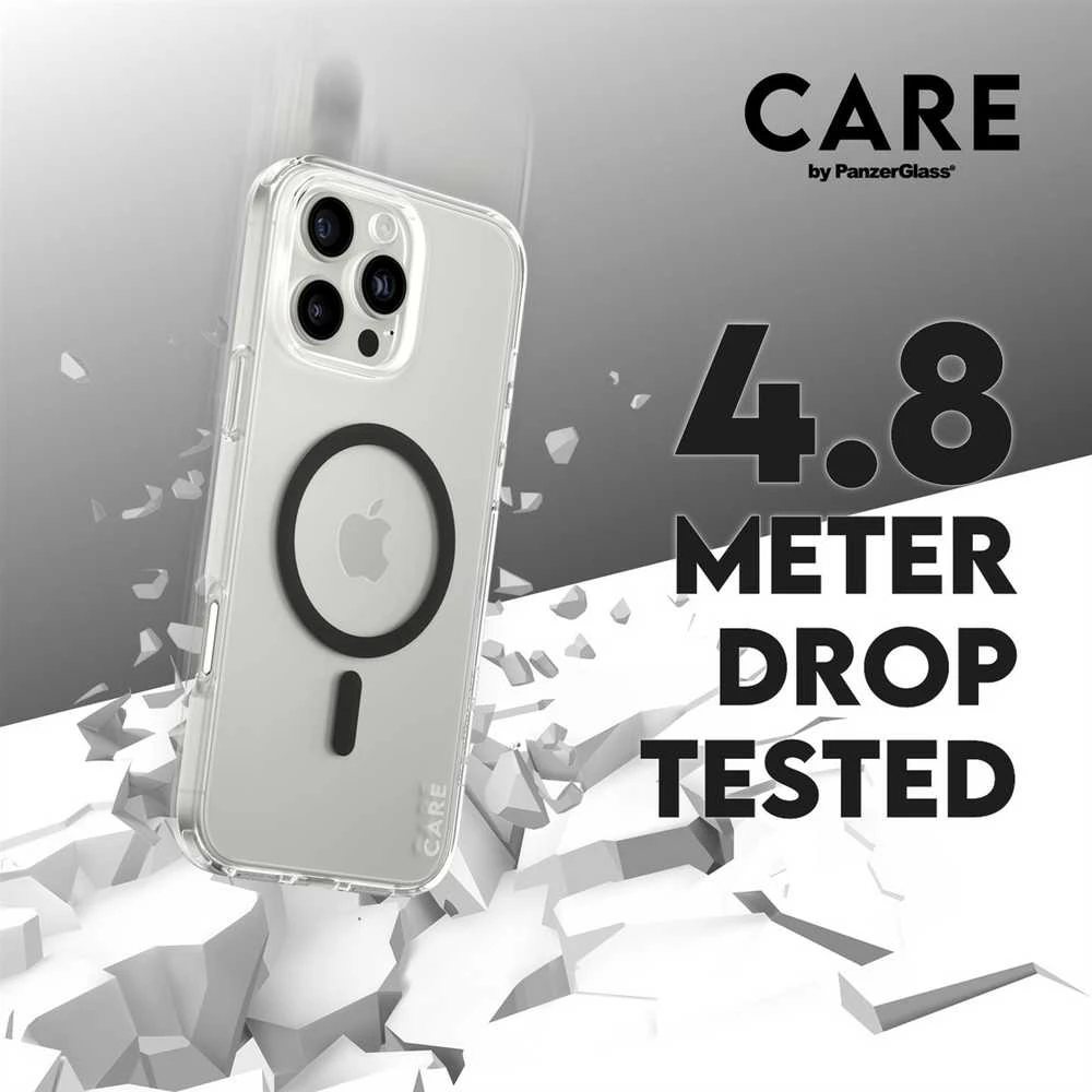 Panzer Glass CARE Flagship Case | Galinis viršelis | Apple | iPhone 16 Pro Max | Perdirbtas plastikas | Skaidrus | MagSafe