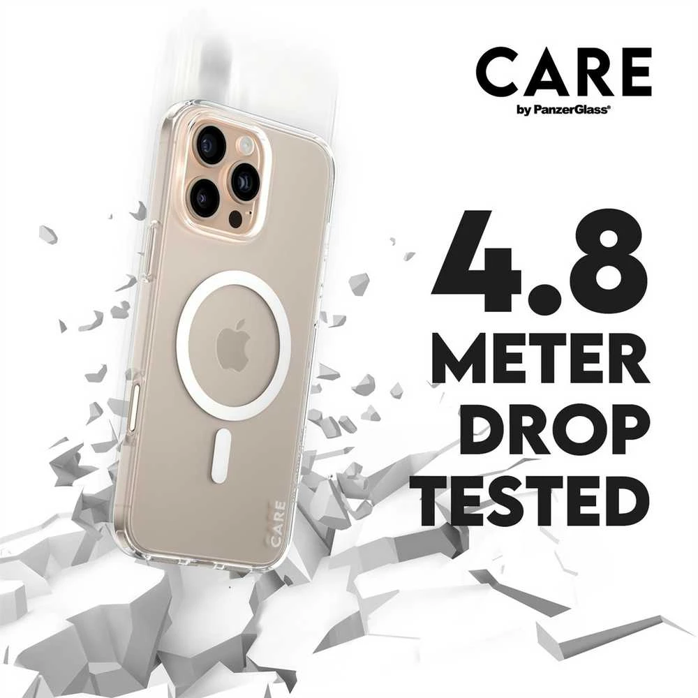 Panzer Glass CARE by PanzerGlass Flagship Apple iPhone 16 Pro Max 6.9" dėklas telefonui baltos spalvos/dėklas telefonui baltos spalvos MagSafe 1340