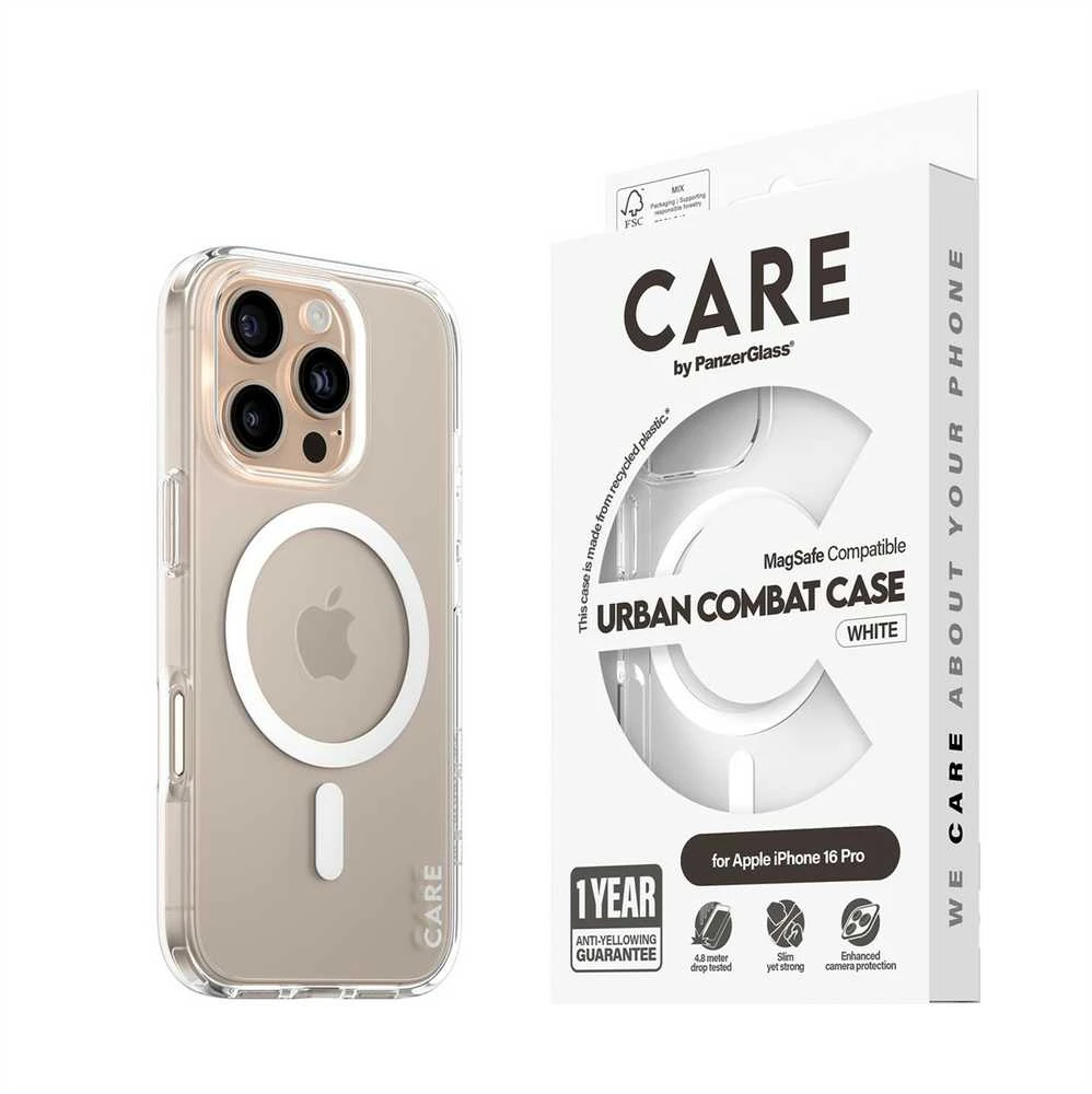 Panzer Glass CARE by PanzerGlass Flagship Apple iPhone 16 Pro 6.3"" dėklas telefonui juodos spalvos MagSafe 1346