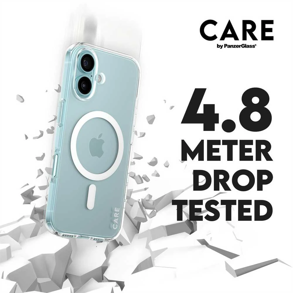 PanzerGlass Flagship Apple iPhone 16 6.1 Panzer Glass CARE " baltas MagSafe 1337