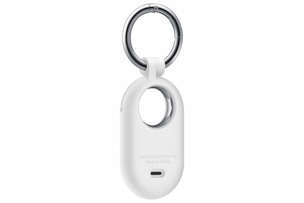 Dėklas Samsung PT560CWEGWW SmartTag2 Silicone case with carabiner ring, Baltas