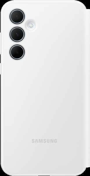 Samsung Galaxy A35 Smart View piniginės dėklas Baltas