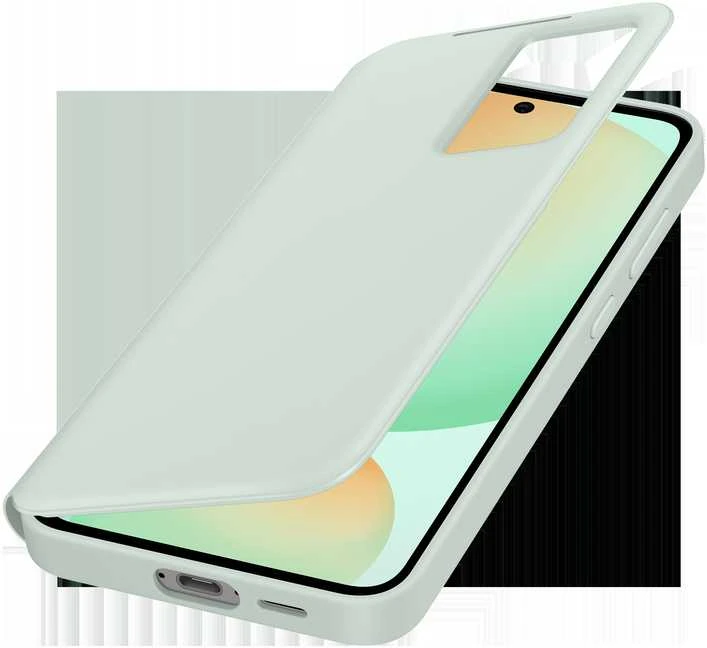 Telefono dėklas Samsung Galaxy S24 FE Smart View, mėtinis
