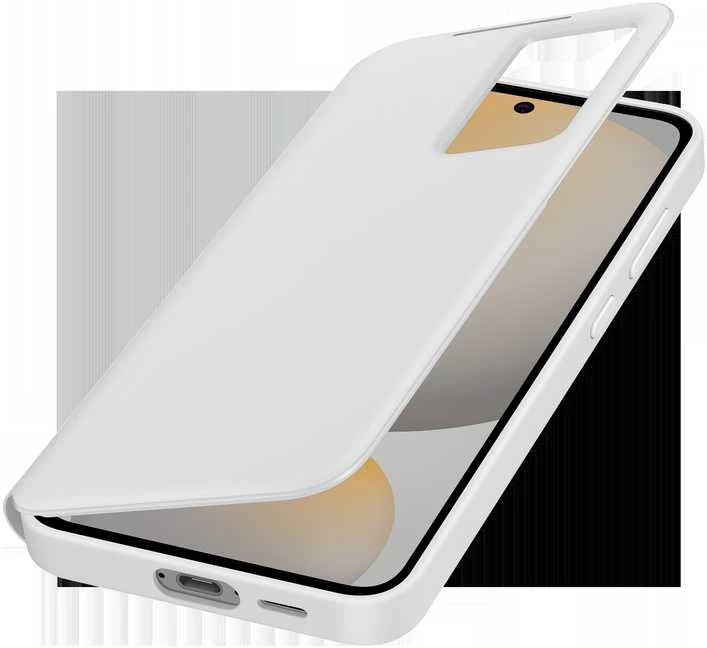 112803 EF-ZS721CWE Samsung Smart View dėklas Galaxy S24 FE baltos spalvos