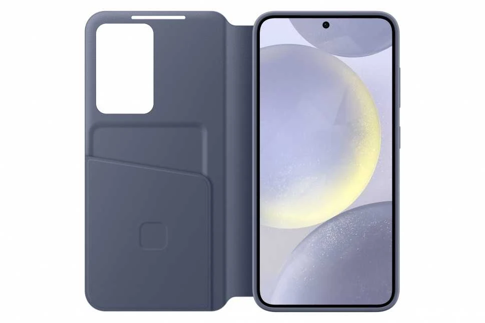 „Samsung Galaxy S24 Smart View“ piniginės dėklas, violetinis