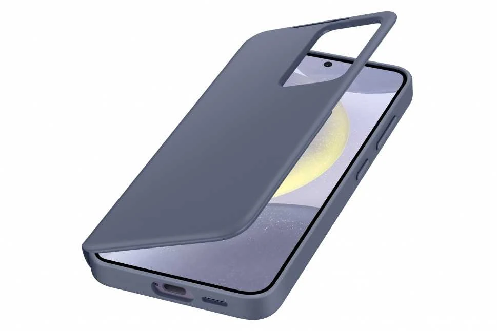 „Samsung Galaxy S24 Smart View“ piniginės dėklas, violetinis